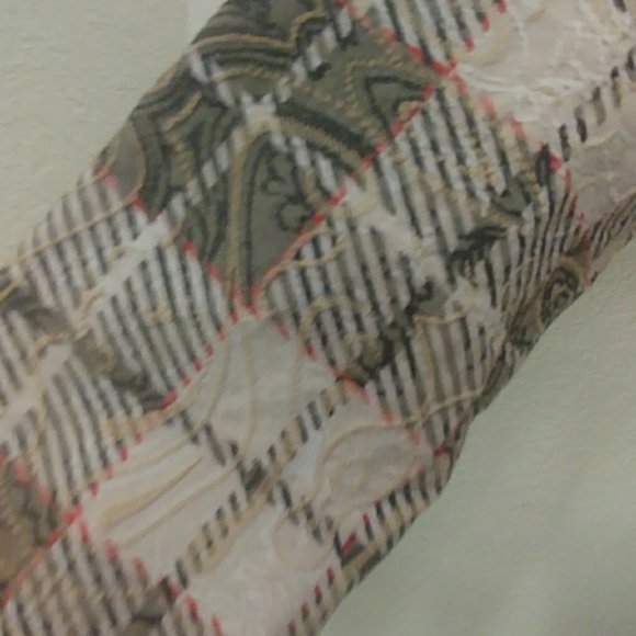 Analogy Petite Khaki Plaid Jacket - Picture 4 of 8